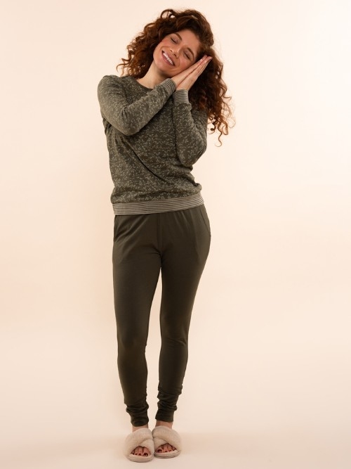 Charlie Choe Lovely Nights vert chemise de pyjama