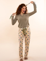 Charlie Choe Lovely Nights blanc cassé pantalon de pyjama