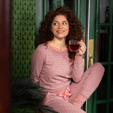 Charlie Choe Cozy Days mauve chemise de pyjama