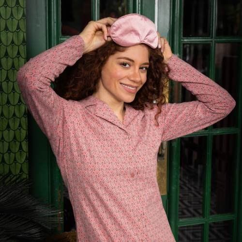 Charlie Choe Cozy Days mauve chemise de nuit