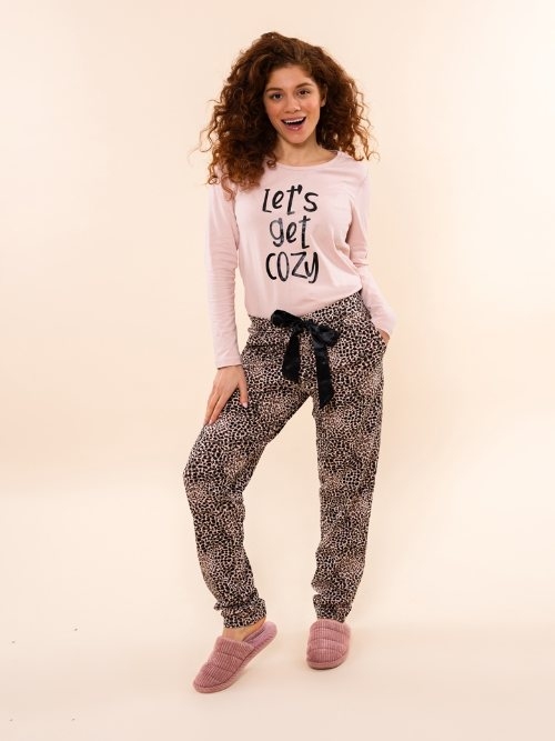 Charlie Choe Cozy Days rose pantalon de pyjama