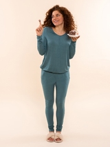Charlie Choe Cozy Days vert chemise de pyjama