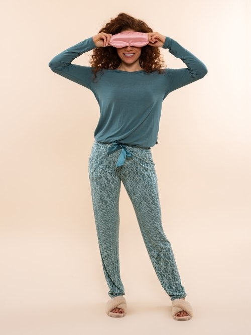 Charlie Choe Cozy Days vert chemise de pyjama