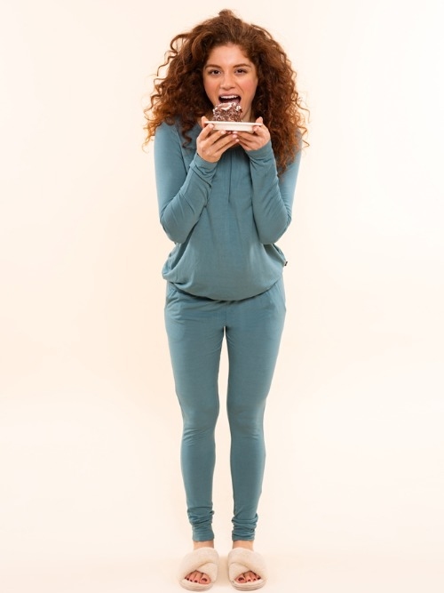 Charlie Choe Cozy Days vert legging