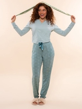 Charlie Choe Cozy Days bleu chemise de pyjama