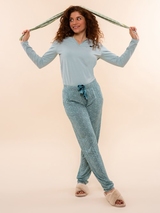 Charlie Choe Cozy Days bleu pantalon de pyjama