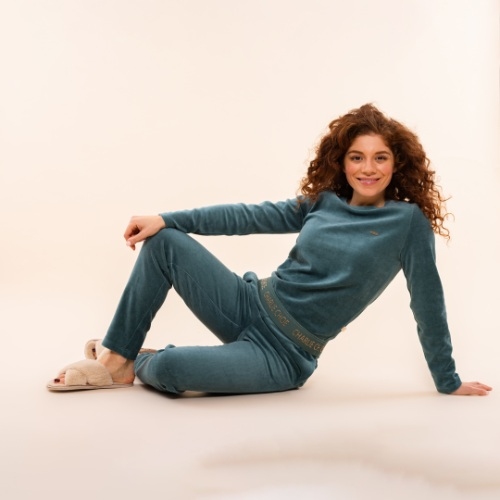 Charlie Choe Cozy Days vert pyjama