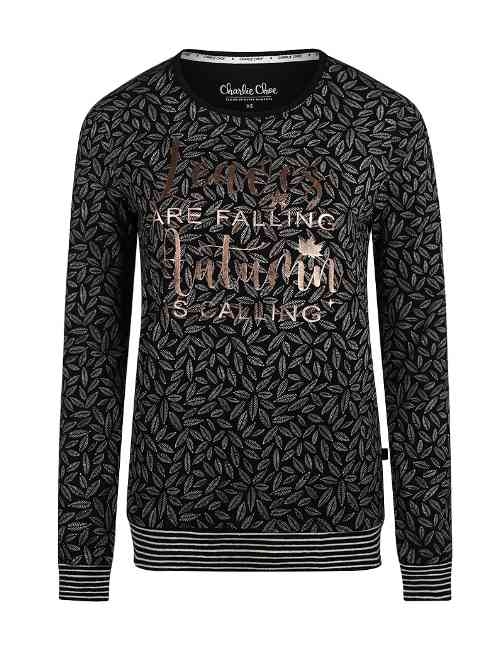 Charlie Choe Fall in Love noir chemise de nuit