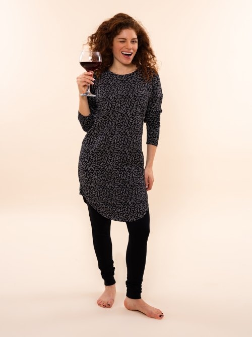 Charlie Choe Fall in Love noir chemise de nuit