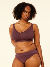 Sucre d'orge Basic plum soutien-gorge sans armatures en dentelle