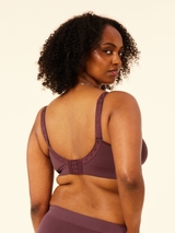 Sucre d'orge Basic plum soutien-gorge sans armatures en dentelle