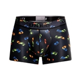 Mundo Unico Chocones noir/print sport trunk