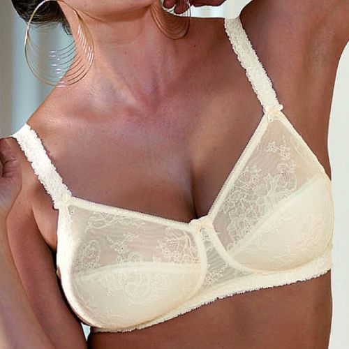 Rosa Faia Lace Rose champagne soutien-gorge sans armatures en dentelle
