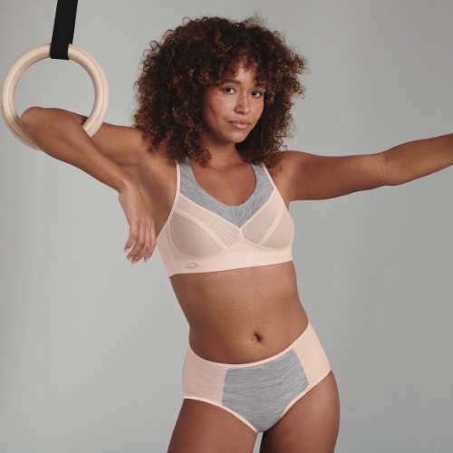 Anita Active Collants de sport Compression PanAlp rose/gris sport slip