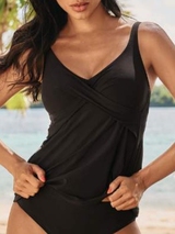 Maillots de bain Rosa Faia Maily noir tankini top