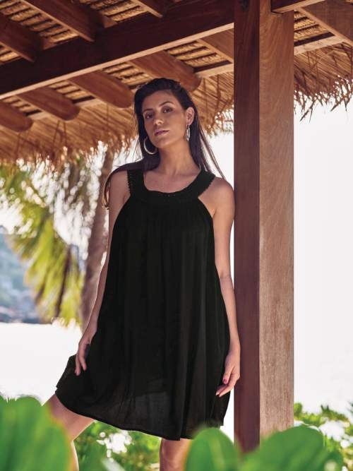 Maillots de bain Rosa Faia Majuli noir robe de plage