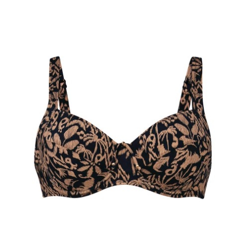 Maillots de bain Rosa Faia Sibel noir/brun soutien-gorge bikini corbeille