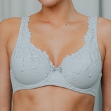 Guy de France Embroidery gris soutien-gorge sans forme