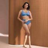 Anita Clara bleu soutien-gorge sans armatures en dentelle