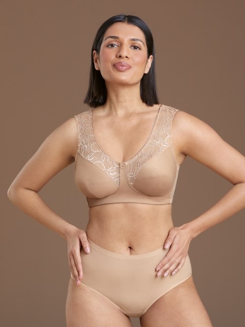 Anita MicroEnergen sable soutien-gorge sans armatures en dentelle