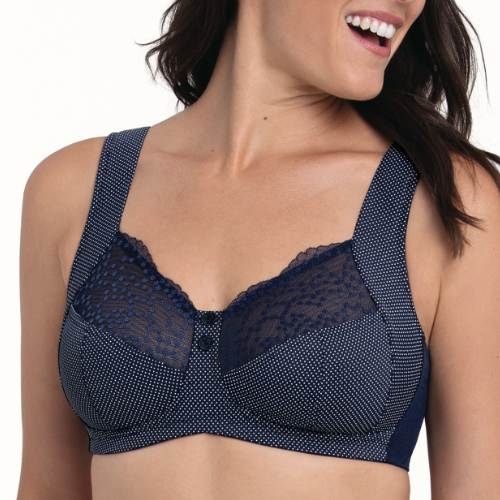 Anita Orely bleu marine soutien-gorge sans armatures en dentelle