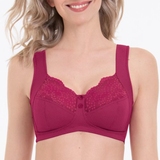 Anita Orely rouge soutien-gorge sans armatures en dentelle