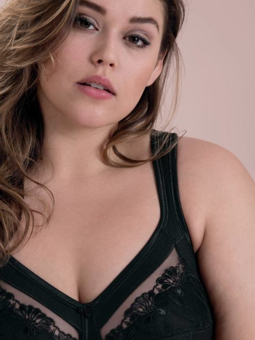 Anita Safina noir soutien-gorge sans armatures en dentelle