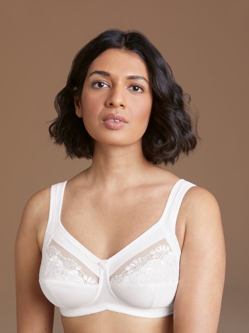 Anita Safina blanc soutien-gorge sans armatures en dentelle