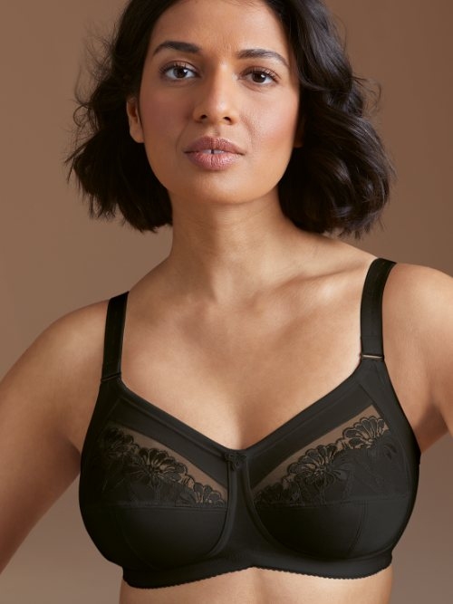 Anita Safina noir soutien-gorge sans armatures en dentelle