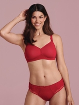 Rosa Faia Selma rouge slip