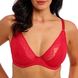 Wacoal Lingerie Sensu Lace rouge soutien-gorge sans forme