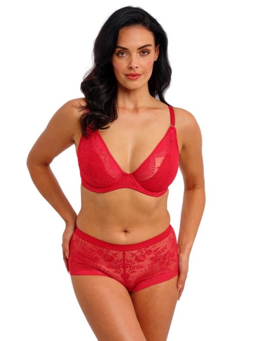 Wacoal Lingerie Sensu Lace rouge soutien-gorge sans forme