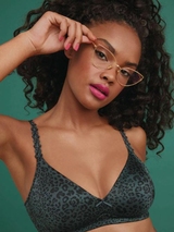 Rosa Faia Joy vert/print soutien-gorge sans armatures en dentelle