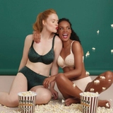 Rosa Faia Joy vert/print slip