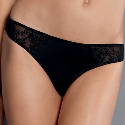 Rosa Faia Grazia noir culotte string