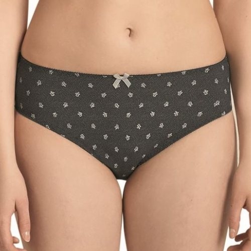 Anita Versailles noir/print slip
