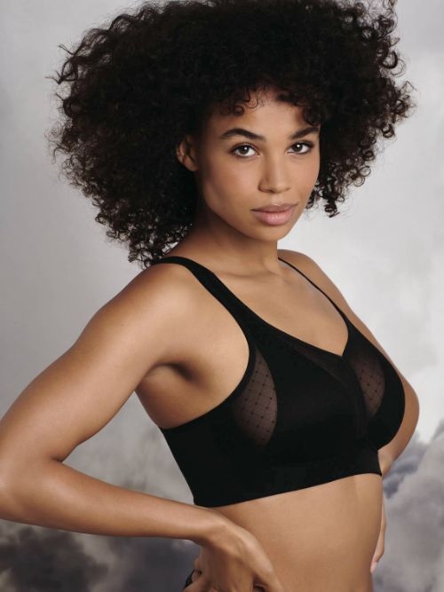 Rosa Faia Eve noir soutien-gorge sans armatures en dentelle