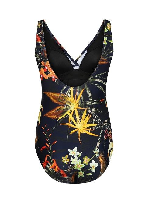 Mila  bleu marine/print maillot de bain