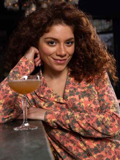 Charlie Choe Fall in Love orange/print chemise de nuit