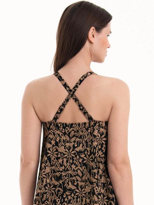 Maillots de bain Rosa Faia Mabel marron tankini top