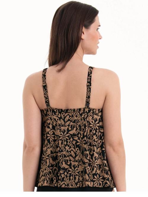 Maillots de bain Rosa Faia Mabel marron tankini top