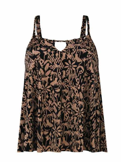 Maillots de bain Rosa Faia Mabel marron tankini top
