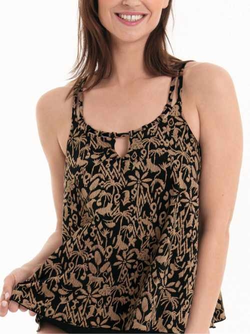 Maillots de bain Rosa Faia Mabel marron tankini top