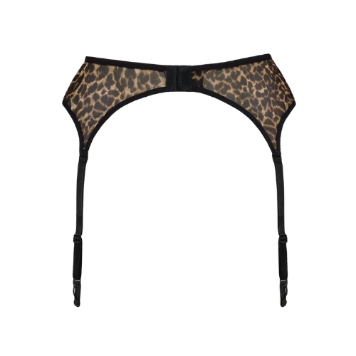 Marlies Dekkers sample Vixen marron/print jarretelles garter belt