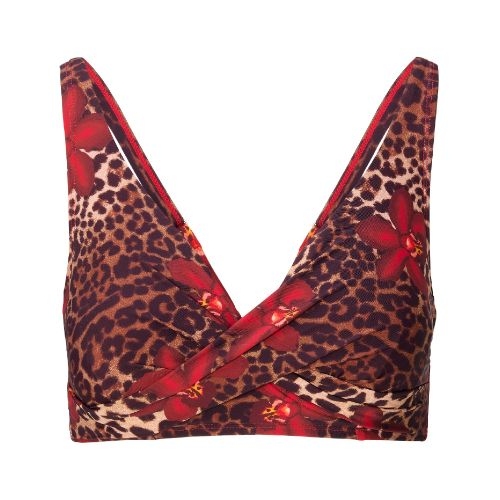 Plage de LingaDore Leopard Flower rouge soutien-gorge bikini corbeille