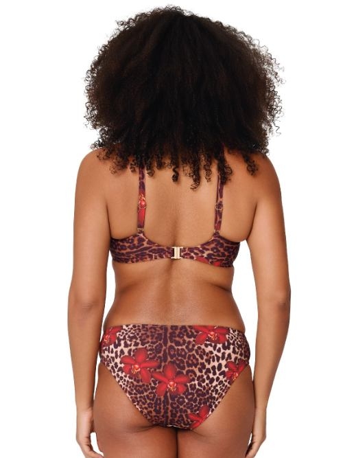 Plage de LingaDore Leopard Flower rouge soutien-gorge bikini corbeille