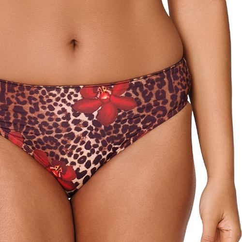 Plage de LingaDore Leopard Flower rouge slip de bikini