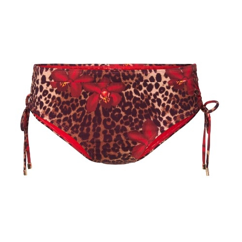 Plage de LingaDore Leopard Flower rouge slip de bikini