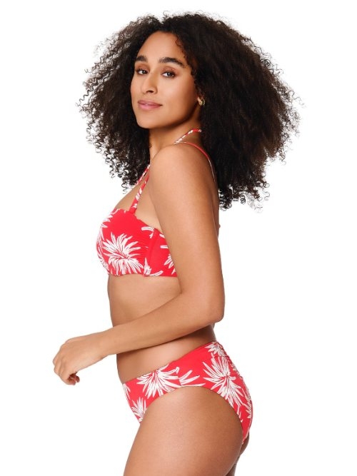 Plage de LingaDore Fresh Flowers rouge slip de bikini