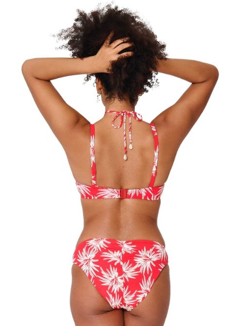 Plage de LingaDore Fresh Flowers rouge slip de bikini